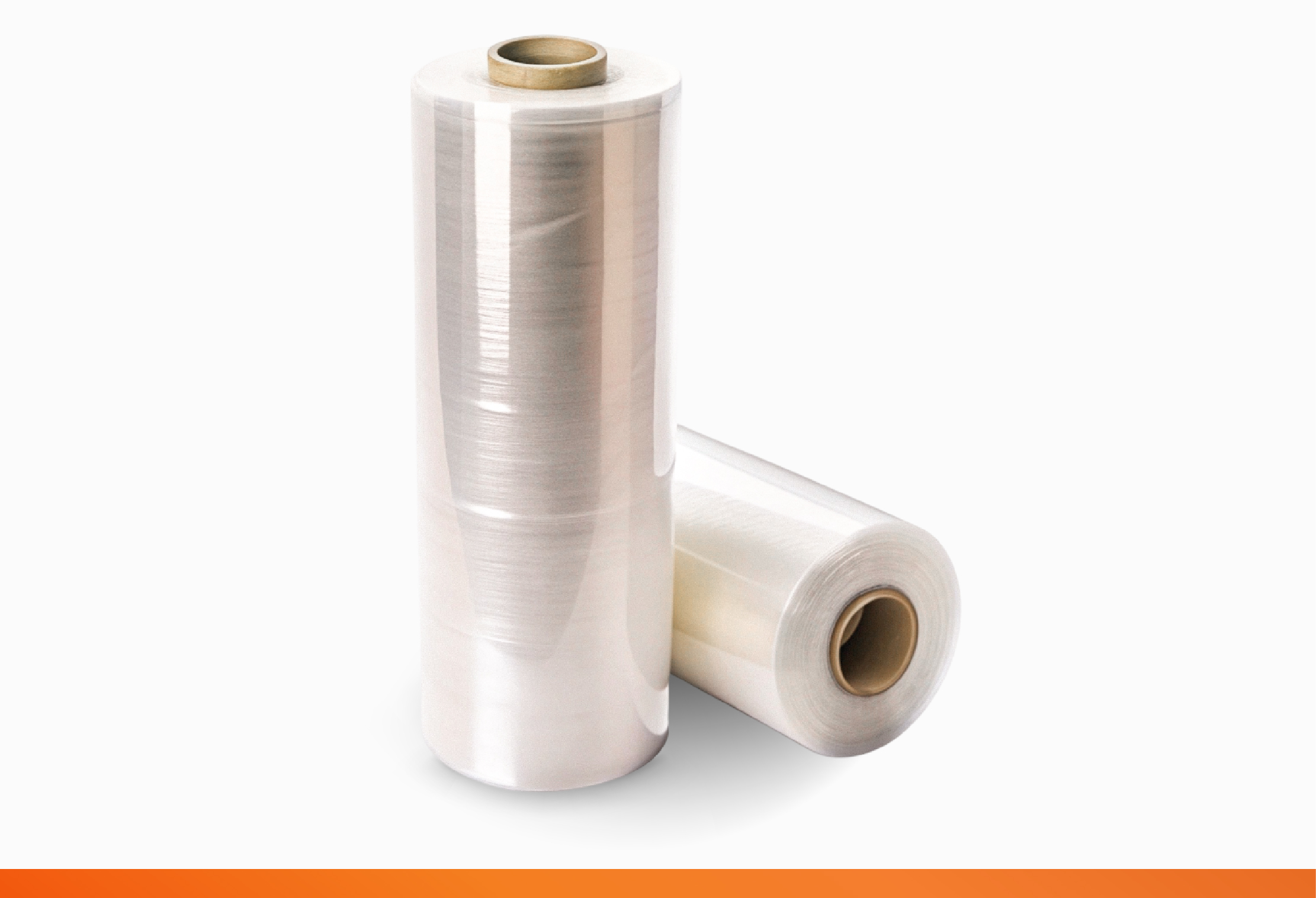 Hand wrapping pallet with stretch film
